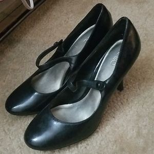 Black Strap Heels from Cato Size 8